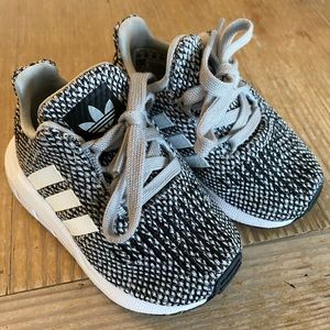 Adidas Toddler Sneakers, Gray. Toddler size 4.
